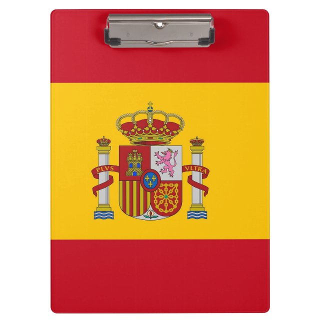 Patriotic Clipboard with flag of Spain (Front)