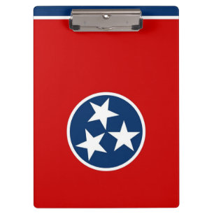 Patriotic Clipboard with flag of Tennessee
