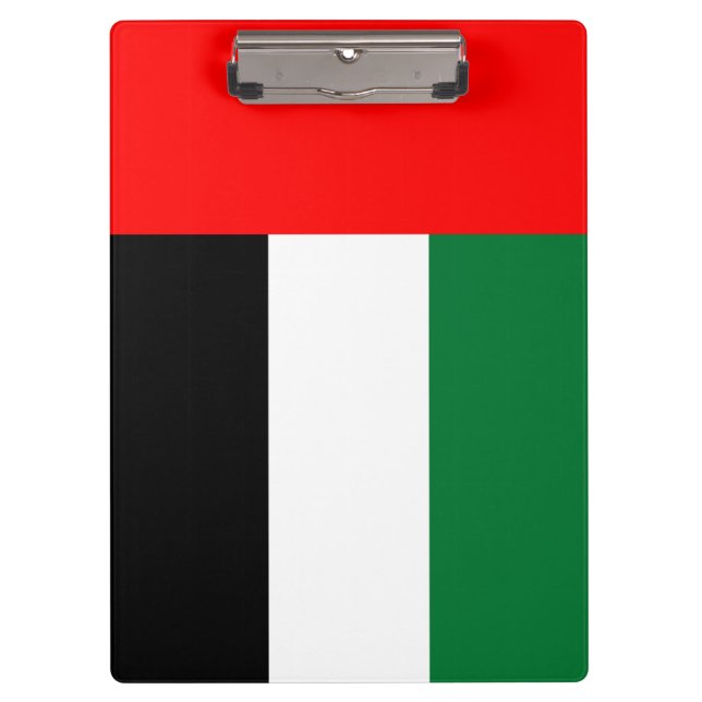 Patriotic Clipboard with flag of UAE (Front)