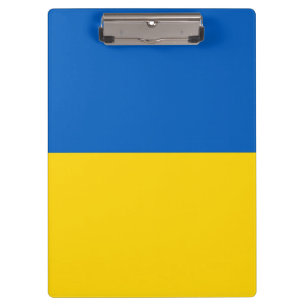 Patriotic Clipboard with flag of Ukraine