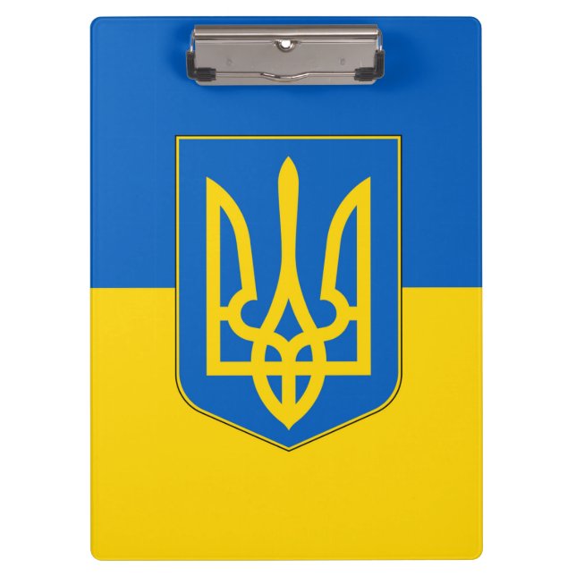 Patriotic Clipboard with flag of Ukraine (Front)