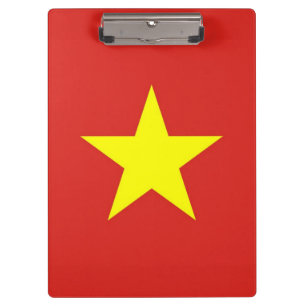 Patriotic Clipboard with flag of Vietnam