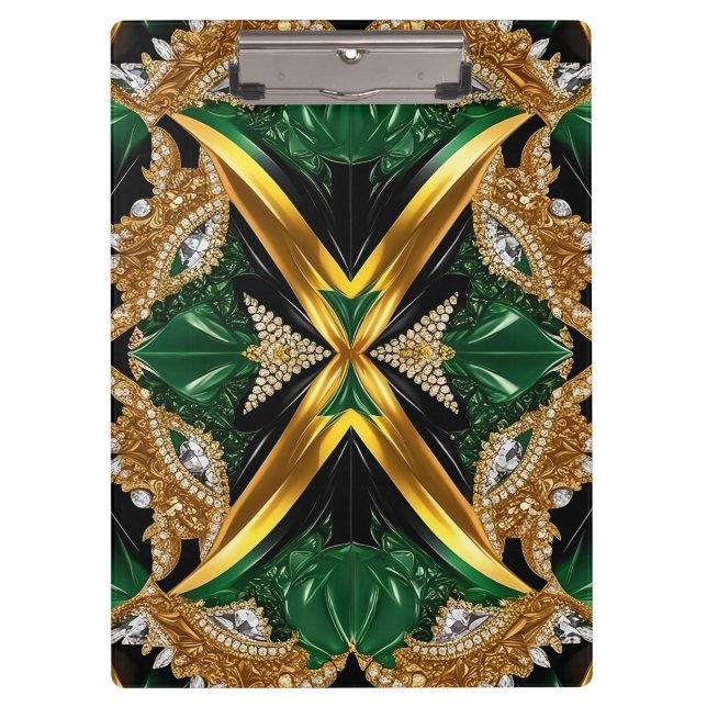 Patriotic Clipboard with Jamaican Colours (Front)