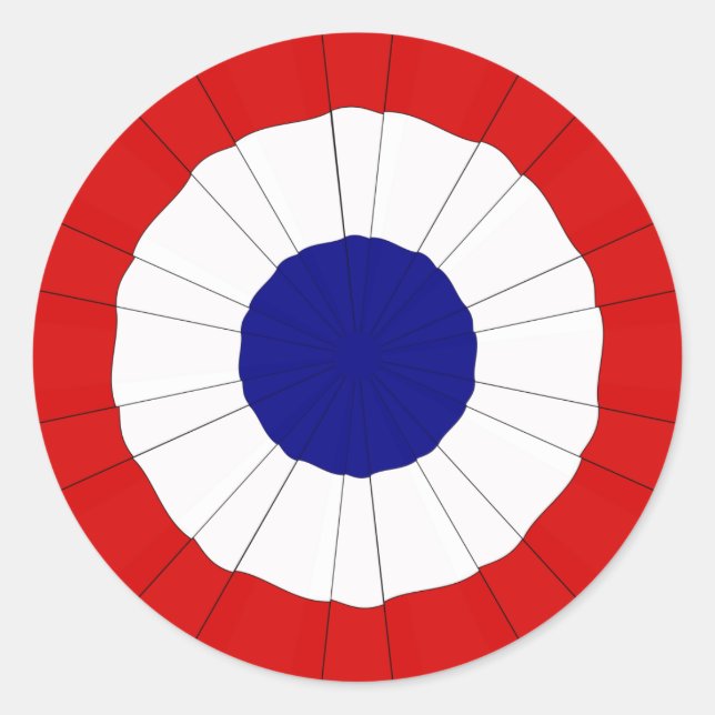Patriotic Cockade Sticker (Front)