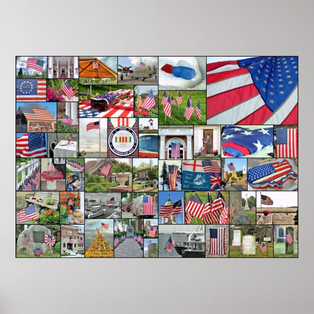 Patriotic collage poster 28 x 20 (Front)