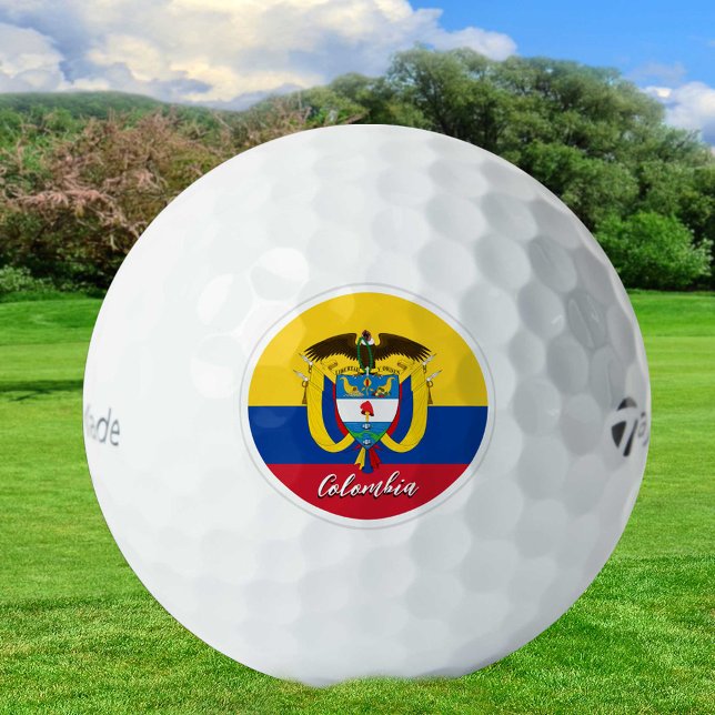 Patriotic Colombian Flag Golf Balls, Colombia Balls (Creator Uploaded)