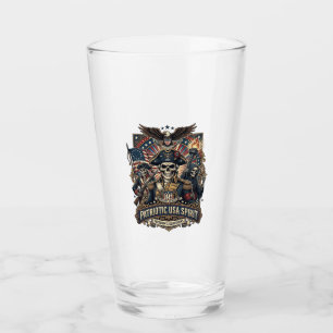 Patriotic Colonial Skull Commander Dark Patriot Sk Glass