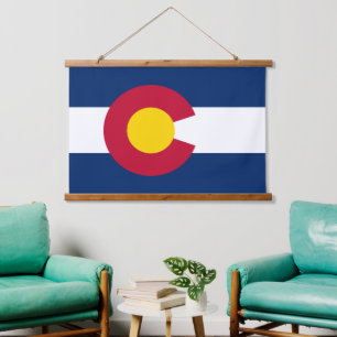 Patriotic Colorado Tapestry, Colorado Flag Hanging Tapestry