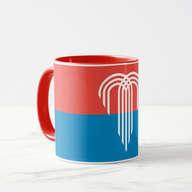 Patriotic Combo Mug with flag of Kansas City (Front Left)