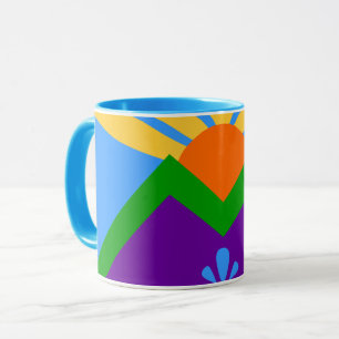 Patriotic Combo Mug with flag of Manitou Springs