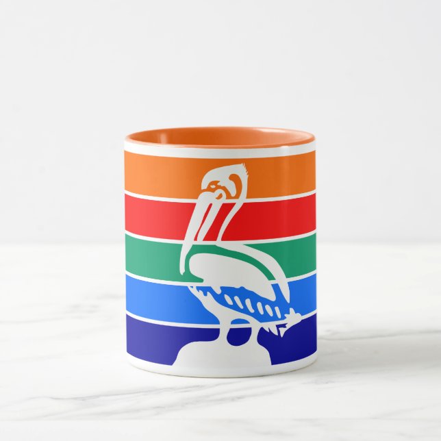 Patriotic Combo Mug with flag of St. Petersburg (Center)