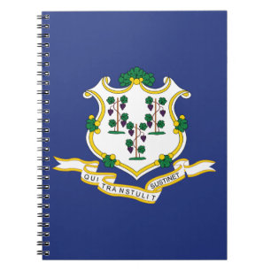 Patriotic Connecticut State Flag Notebook