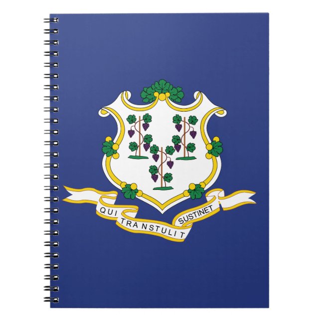 Patriotic Connecticut State Flag Notebook (Front)
