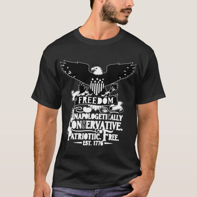 Patriotic Conservative National Liberty T-Shirt (Front)