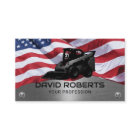 Patriotic Construction Equipment Operator Metal