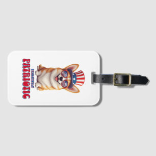 Patriotic Corgi - Pawsitively Patriotic Luggage Tag