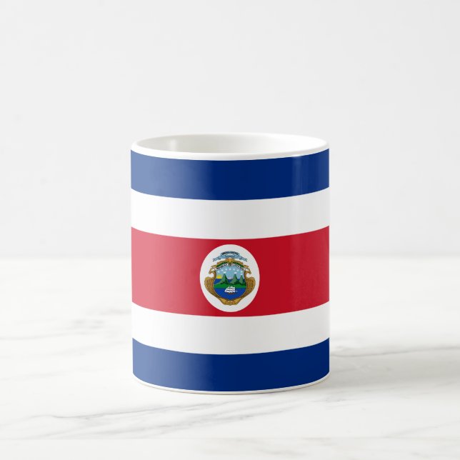 Patriotic Costa Rica Flag Coffee Mug (Center)