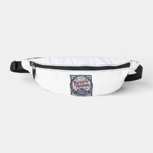 Patriotic Cottage Garden Vector Graphic Tee Bum Bags