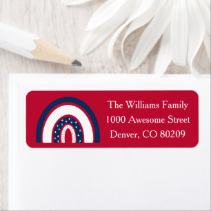 Patriotic Country Red White Blue American Rainbow