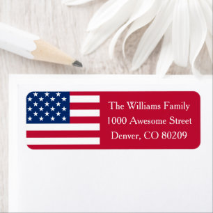 Patriotic Country Red White Blue USA American Flag