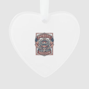 Patriotic County Parade Vector Graphic Tee_1 Ornament