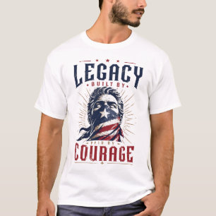 Patriotic Courage Graphic T-Shirt Americana Style