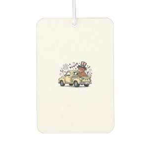 Patriotic Cow 4th of July Truck Vector Design_1 Car Air Freshener