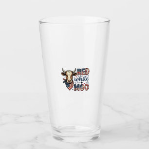 Patriotic Cow Red White Moo 4th of July Shirt Desi Glass