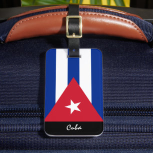 Patriotic Cuba Luggage Tags, Cuban Flag Luggage Tag