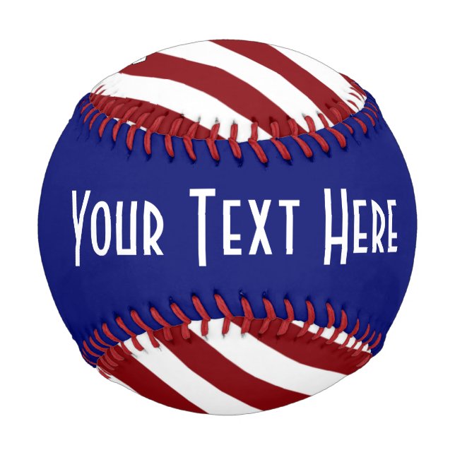 Patriotic Custom Baseball HAMbyWG (Front)