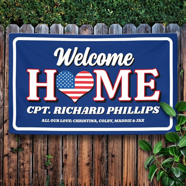 Patriotic Custom Military Welcome Home Banner (Creator Uploaded)
