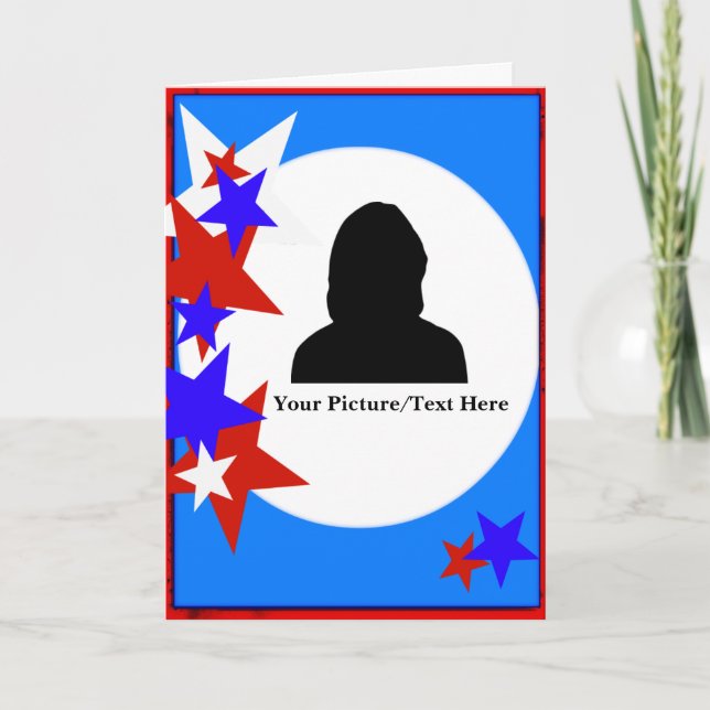 Patriotic Customisable Cutout Cards (Front)