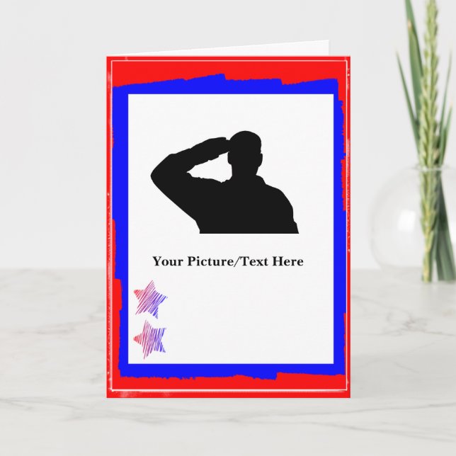 Patriotic Customisable Cutout Cards (Front)
