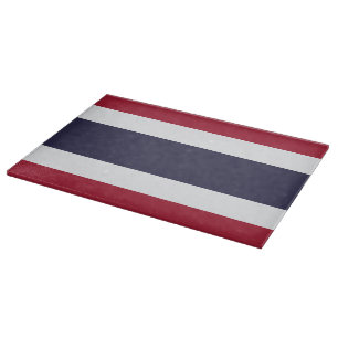 Patriotic cutting board with Flag of Thailand