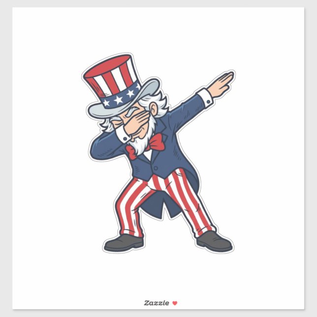 Patriotic Dabbing Gentleman Vintage Vector Design_ (Sheet)