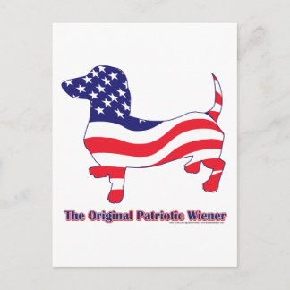Patriotic Dachshund - Doxie Postcard