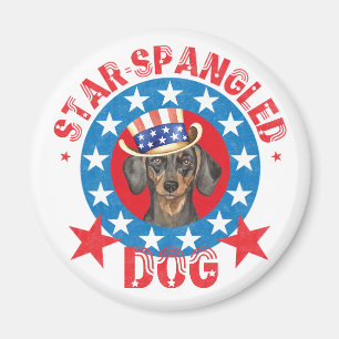 Patriotic Dachshund Magnet