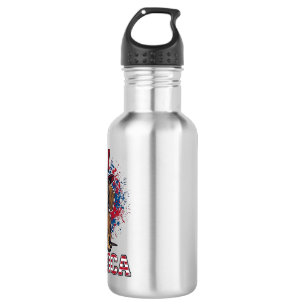 Patriotic Dachshund Merica Vintage Dog Shirt_1 532 Ml Water Bottle