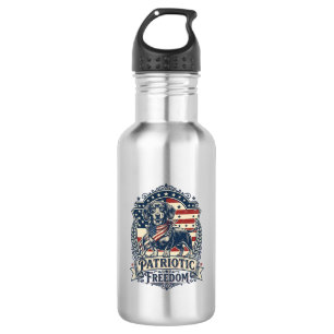 Patriotic Dachshund Vector Graphic Tee_1 532 Ml Water Bottle