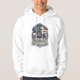 Patriotic Dachshund Vector Graphic Tee_1 Hoodie