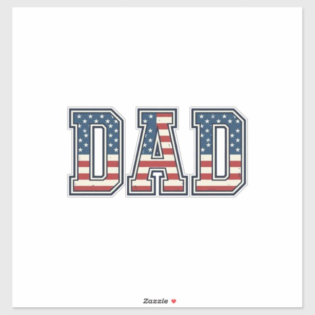 Patriotic Dad Flag Lettering Vector Design_1 (Sheet)