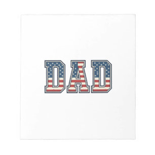 Patriotic Dad Flag Lettering Vector Design_1 Notepad