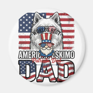 Patriotic Dad Gnome Vintage Vector Shirt Design_1 Magnet