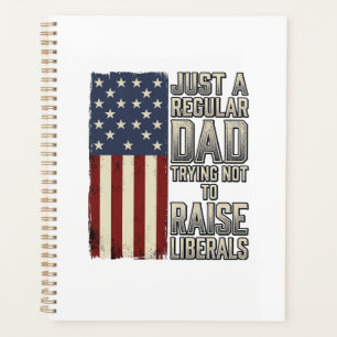Patriotic Dad Vintage Flag Quote Shirt Design_1 Planner