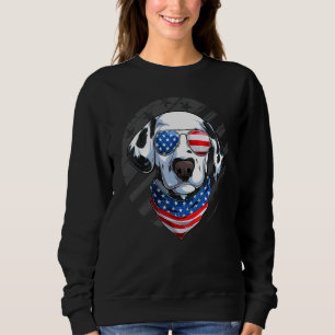Patriotic Dalmatian Dog 4th Of July Sweatshirt