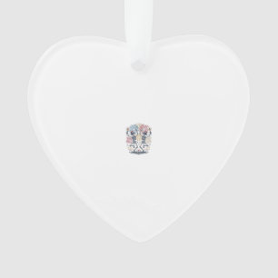 Patriotic Dancing Skeletons Fireworks 4th of July Ornament