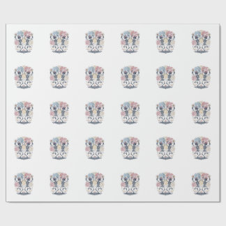 Patriotic Dancing Skeletons Fireworks 4th of July Wrapping Paper