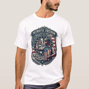 Patriotic Dart Player Vector Graphic Tee
