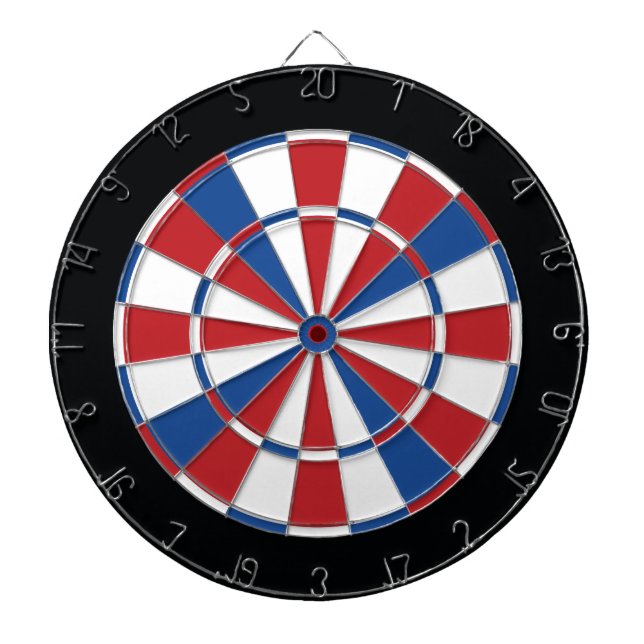 Patriotic Dartboard - Red, White & Blue (Front)