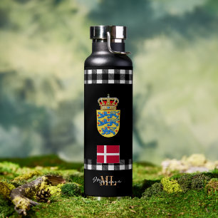 Patriotic Denmark Vacuum Insulated, Danish Flag Water Bottle